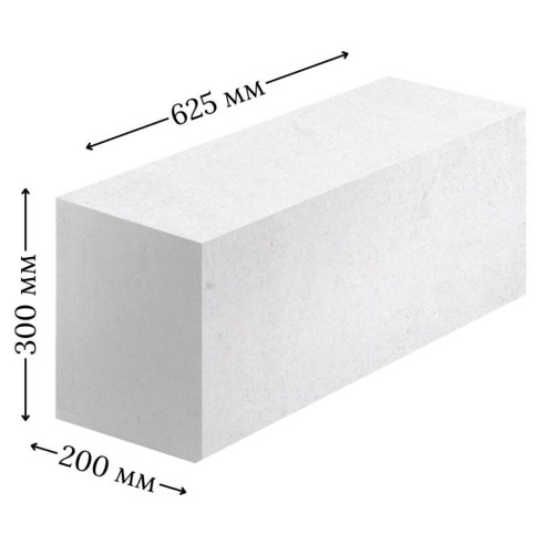 Купить Газоблок Цемрос 625×300×200 (50 шт/поддон) в Аксае
